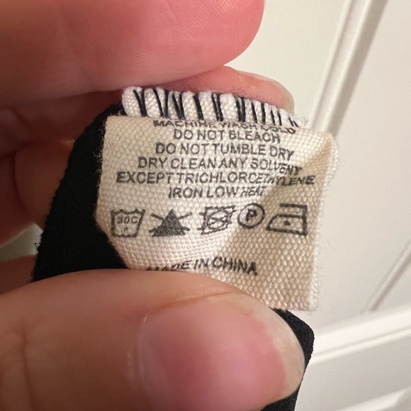 Black Swiss Dot Blouse - Picture 3 of 3